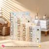 Colorful Heart Double-Ring Loose-Leaf Planner with Transparent Cover - A5/A6/A7 Six-Hole & M5 Five-Hole Notebook