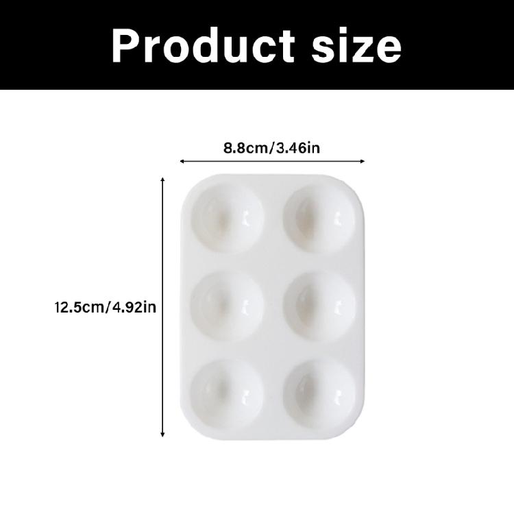 20 Pcs Artist Paint Palette Mixing Tray Watercolour Paints Palette 6 Grids Palette Mixing Palette for Painters