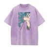 Anime BLEACH Urahara Kisuke Graphic T Shirt Men Women Short Sleeve Clothing Casual Cotton Tshirt Washed T-shirt Harajuku Tops
