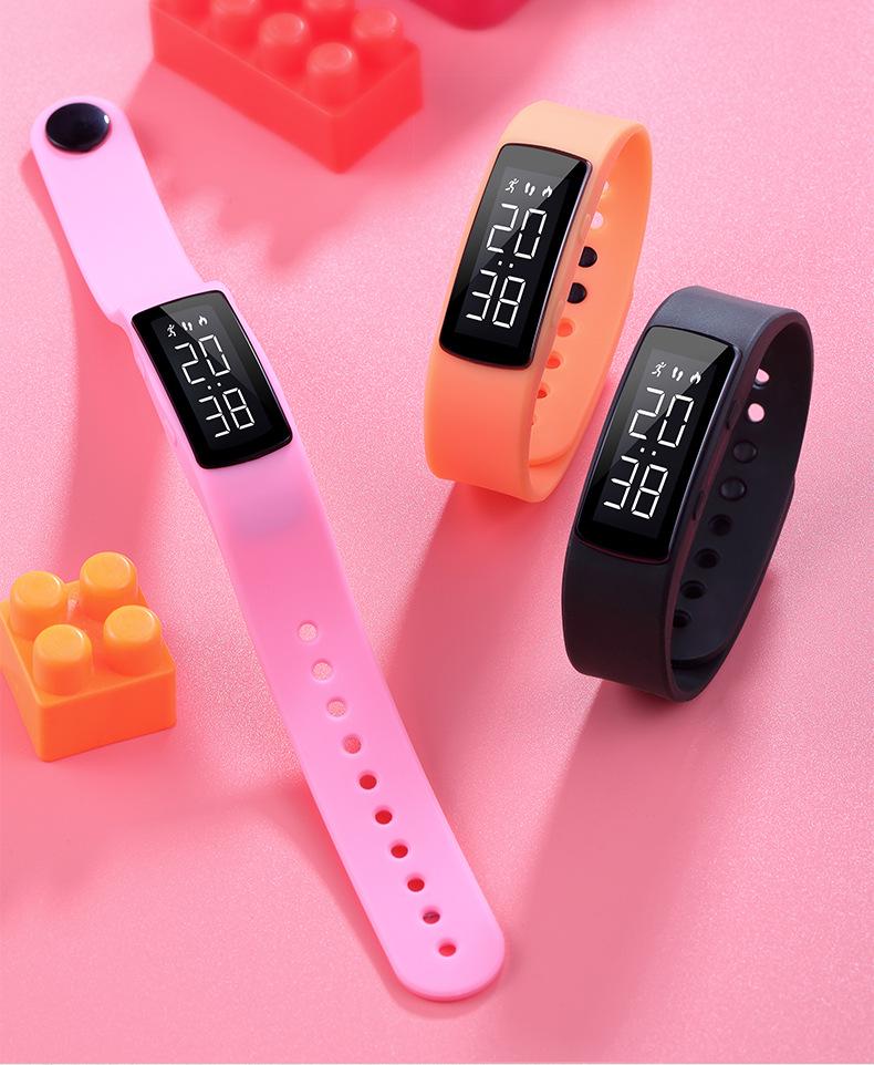 Neues wasserdichtes Smart Health Armband mit Schrittzähler, Vibrationsalarm und LED-Anzeige für Männer und Frauen.