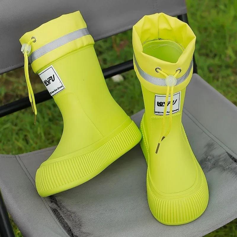 Stivali da pioggia Moda genitore-figlio Outdoor Antiscivolo Impermeabili Stivali da pioggia per Uomo e Donna Speciali per la Scuola nei Giorni di Pioggia2025
