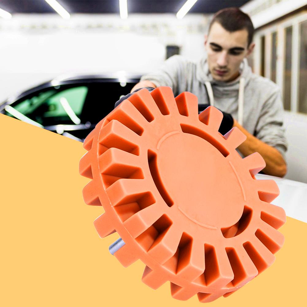 4inch Rubber Eraser Wheel with Drill Adapter Adhesive Remover Sticker Remover Remove Car Decals Vinyl & Stickers for Auto Body
