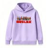 Kids Boys Girls Long Sleeve Hooded Sweatshirt, Cartoon Game Character Print Pullover Hoodie, Casual Loose Soft Warm Tops for Daily Wear and Outdoor Ac
