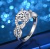 Jewelry Infinity Symbol 8 Diamond Ring