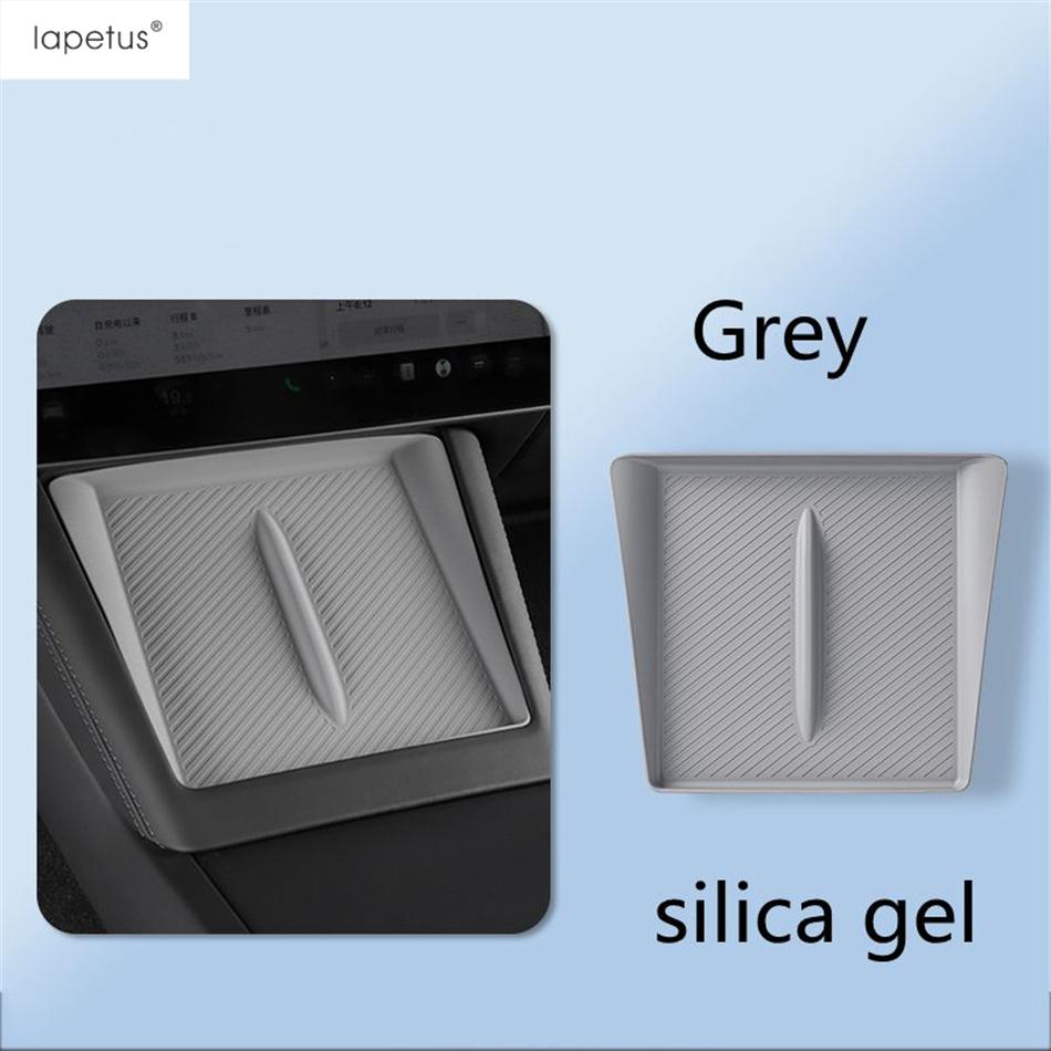 For Tesla Model 3 2024 Silicone Non-Slip Pad Car Central Control Mobile Phone Wireless Charging Pad Accessories Interior Refit