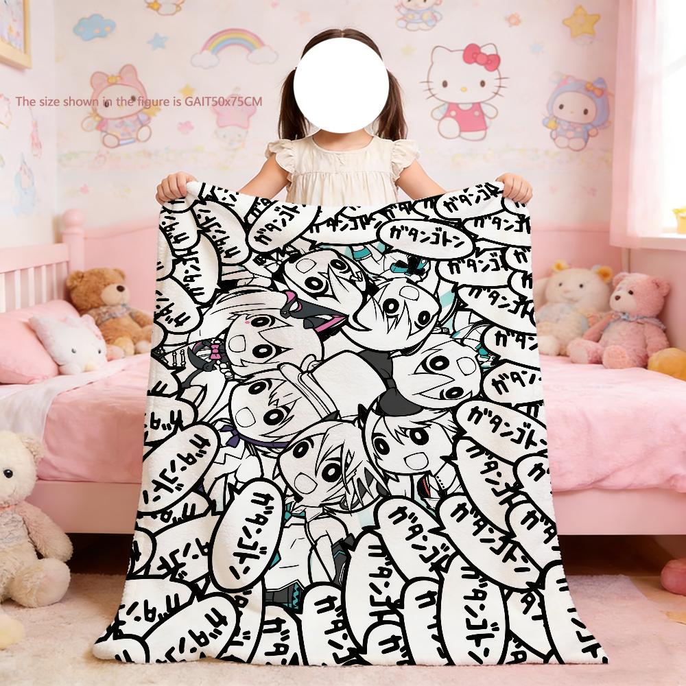 Blanket For H-HHatsune-e Soft Throw Cute Blanket CV01M-MMiku for Picnic Bed Sofa Home Bedroom Cozy Warm Comfortable