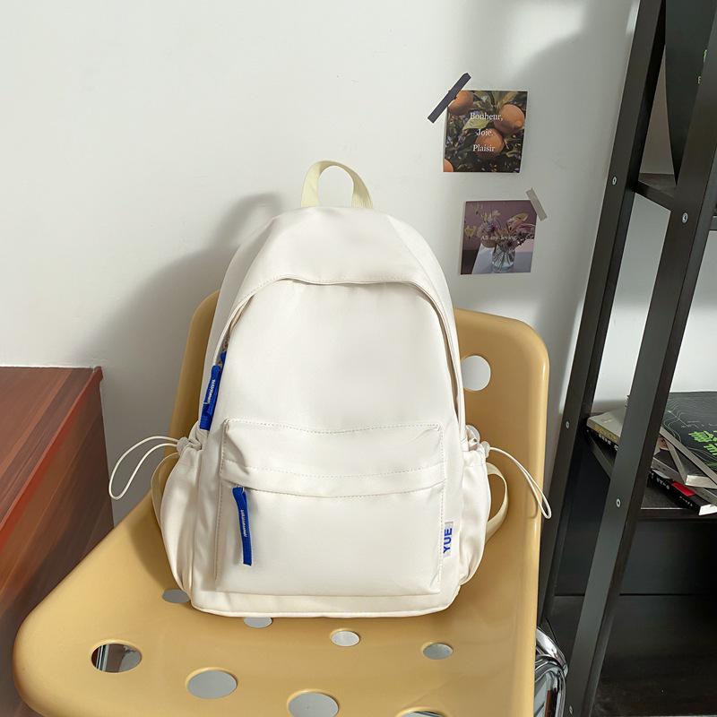 

Japanese Soft Girl Backpack - Korean Style, Solid Color, Versatile for Junior & High School Students