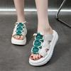 Summer New Soft-soled Wedge Heel Cool Slippers Women Wear Light Non-slip Thick-soled Slippers Women's One-word Sandals