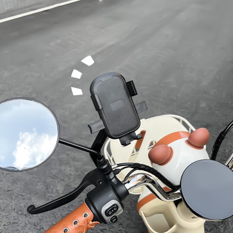 Cute Macaron Motorcycle & Bicycle Phone Holder for Girls' Delivery & Electric Scooters