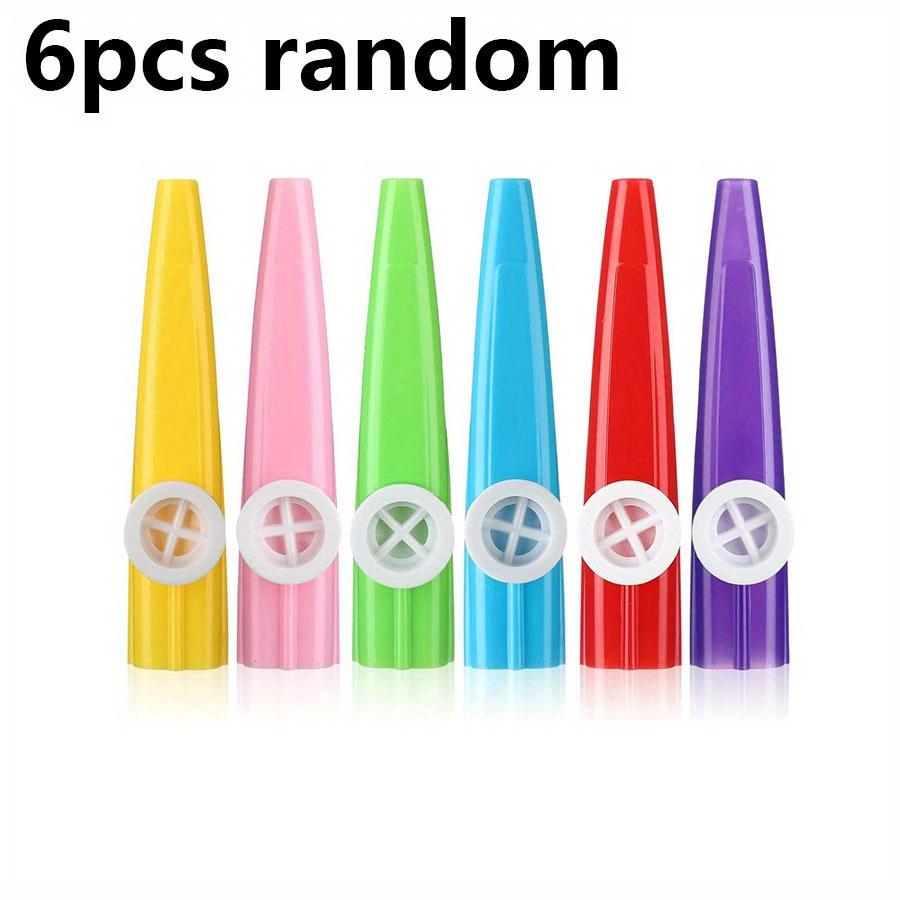 3/6/12pcs Colorful Plastic Kazoos Musical Party Favors Fun Gifts Prizes Ideal for Celebrations Music Play Events Replaceable JXB