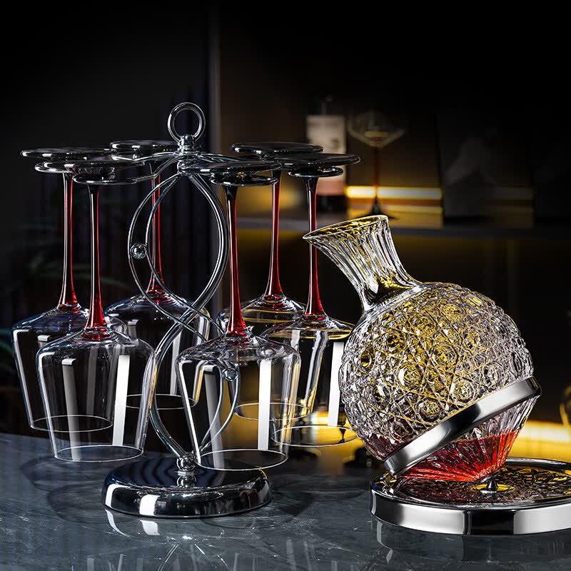 UOSO Light Luxury Crystal Wine Decanter & Glass Set
