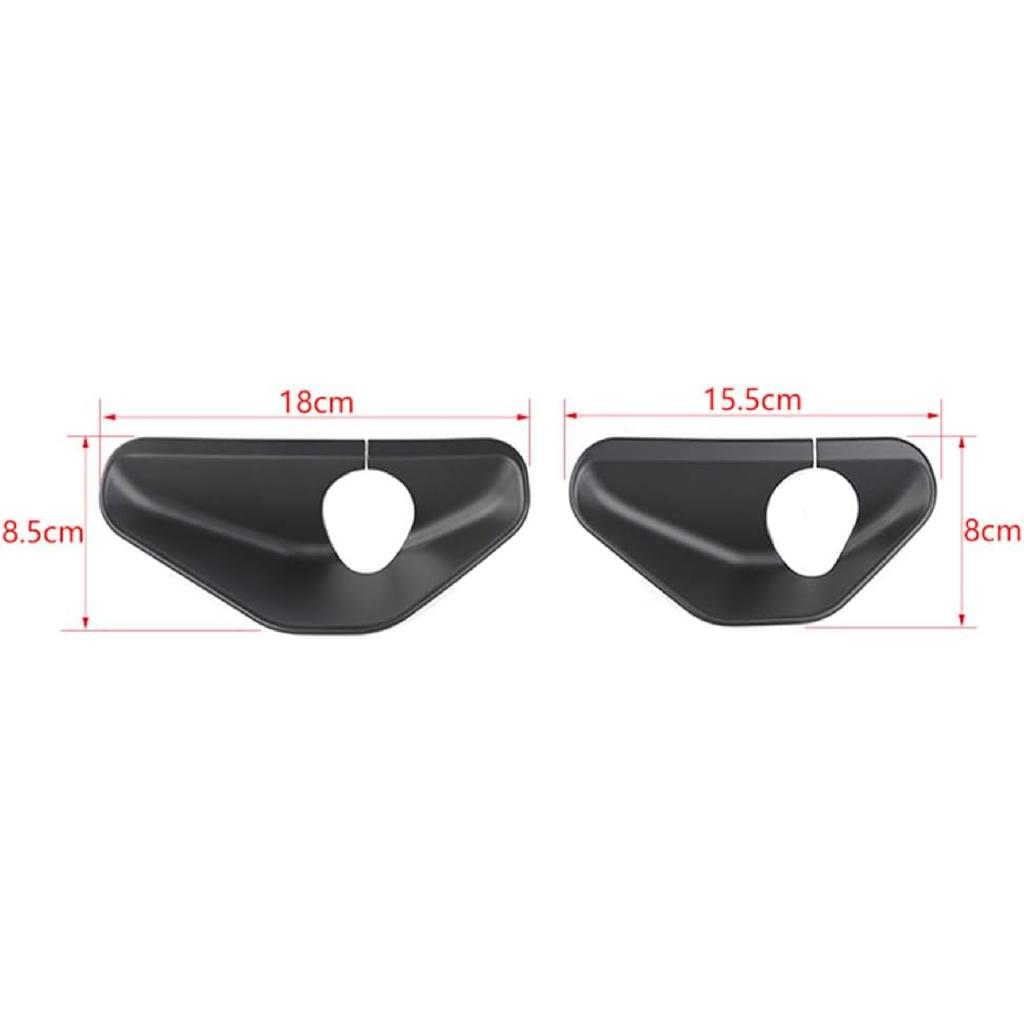 Front Wiper Base Cover Trim Windshield Wiper Base Panel Sticker for Suzuki Jimny 2019 2020 2021 2022 2023 2024 Exterior Accessories (Black)