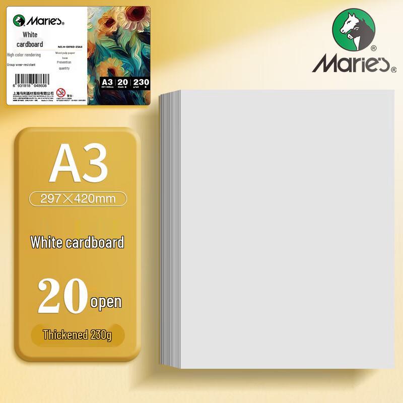 Marie s White Cardstock for Art & Craft