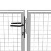 Vidaxl Galvanized Steel Garden Gate 400X200 Cm Silver