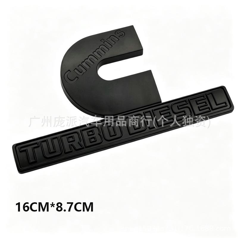 Compatibele Dodge Pick-up Stickers: RAM 1500, 2500 & CUMMINS Logo's, ABS Zijlogo's.