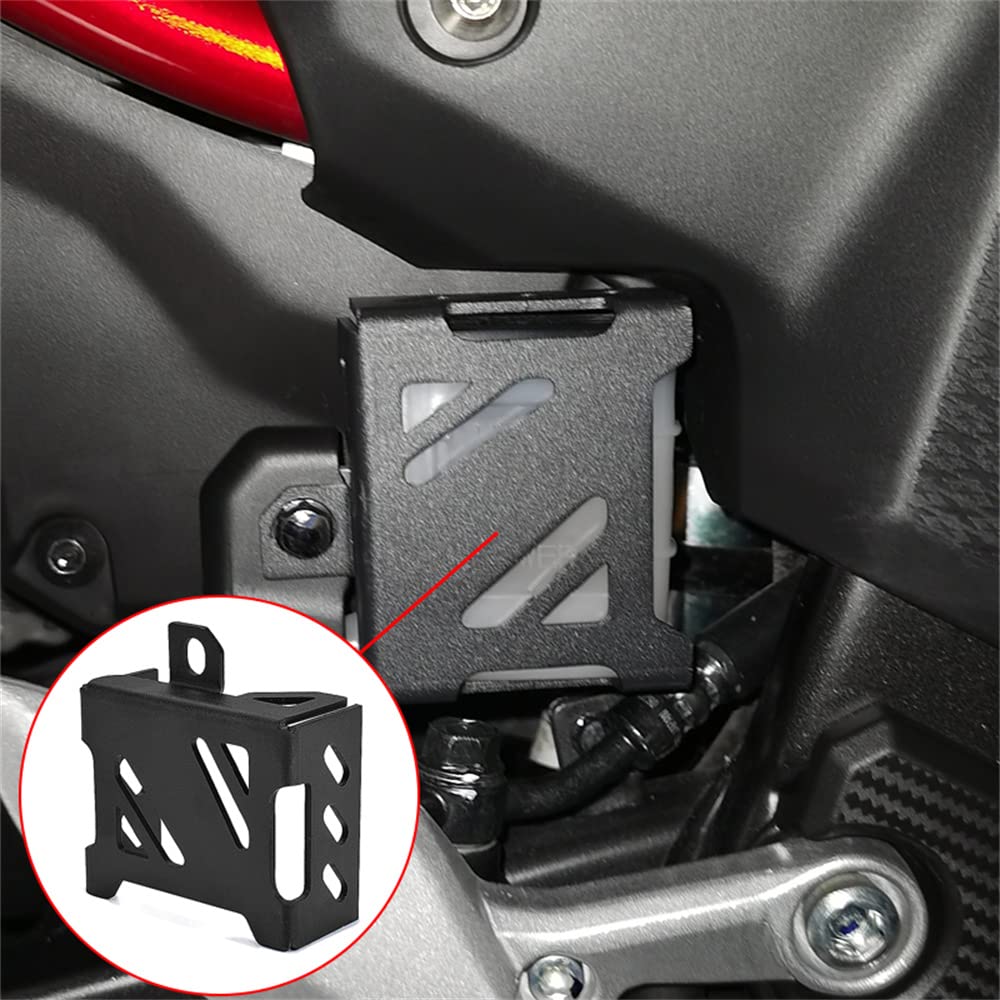 

LEDISHUN Motorcycle Rear Brake Oil Cup Cover, Rear Brake Protector Tank Protective Case for Honda CBR500R, CBR400R, CB500X, CB400X (2016-2022) (Black)