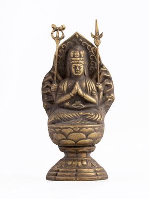 Posąg Buddy Senju Kannon Bodhisattwa Buddyjski Keiaki Watanabe Prototyp w Roku Dwunastu Strażników Zodiaku Zodiak Takaoka Miedziane wyroby
