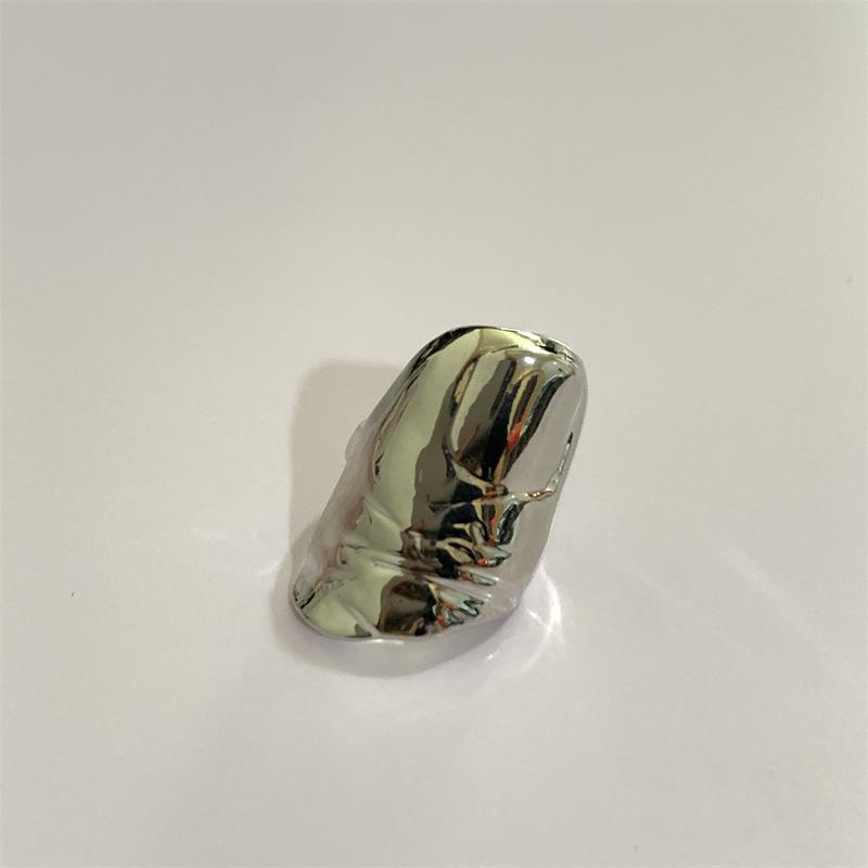 Punk Metallic Claw Nail Rings Irregular Gothic Long Finger Tip Rings For Women Men Alternative Party Rings Accessories