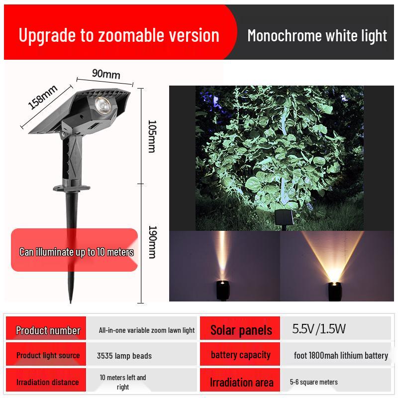 Super Bright Waterproof Outdoor Solar Spotlight for Garden and Home