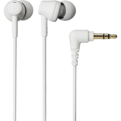 Audio Technica Ath Ck350x Wh Earphones  Wired Canal Type  Recycled Plastic Blend  Antibacterial  Small  White  White