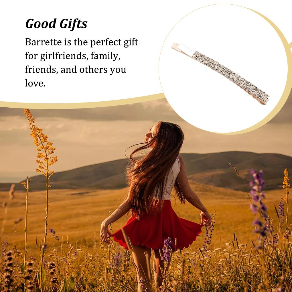 Bobby Pins Rhinestone Crystal Exquisite Workmanship Sparkling Simple Design Hairpins Barrette Hairstyle OrnamentsWonderful Gift