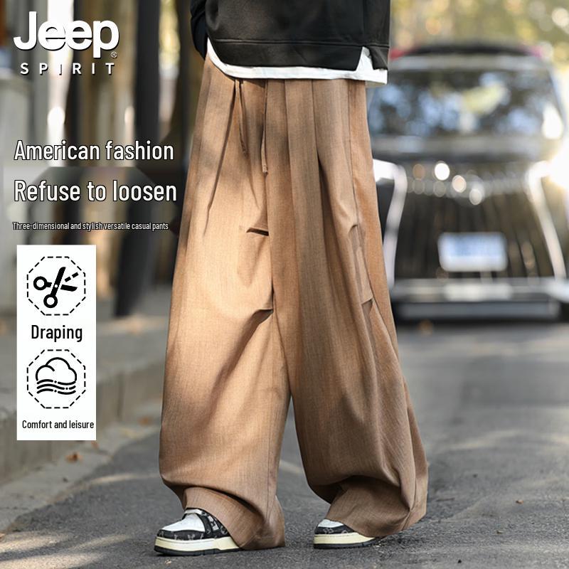 JEEP SPIRIT Men s American Workwear Straight-Leg Casual Pants M
