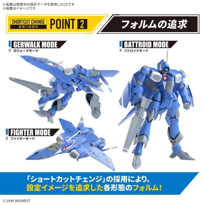 BANDAI SPIRITS HG Macross 7 VF-22S 1/100 Scale Model Kit Multicolor 10.232283 inches
