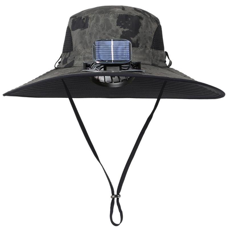 Cooling Solar Charged Fan Hat USB Rechargeable Sunblocking Hat Perfect Accessory for Outdoor Adventures Enthusiasts Gear