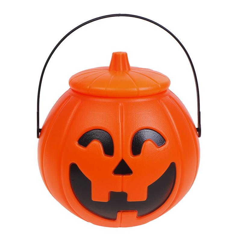 Halloween Party Props Plastic Pumpkin Bucket Decorate Halloween Decoration