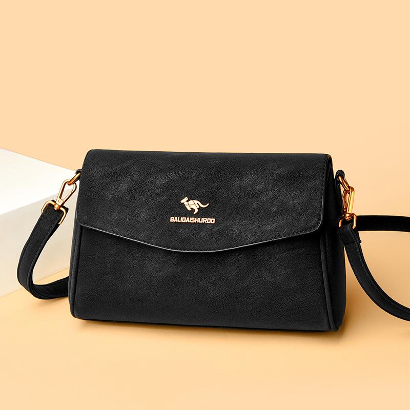 

Fashion shoulder bag Crossbody casual Japanese and Korean women s bag diagonal cross bag чёрный