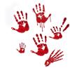 Funny Halloween Bloody Handprint Stickers Happy Halloween Decoration  Halloween Decor Gifts