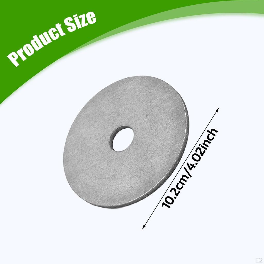 4x Stainless Steel Washers for Low Profile Survey Stakes 4 Inch High Reliability Sturdy Measuring