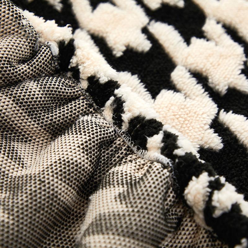 Houndstooth Headboard Cover Full Queen  King Comfortable Bed Head Slipcover for King Size Washable Anti-Dirty Headboard Protector Washable Bedroom
