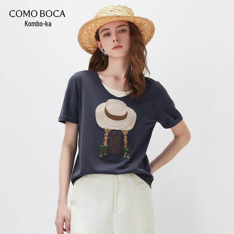 Women s Short-Sleeve U-Neck Knit T-Shirt 2XL