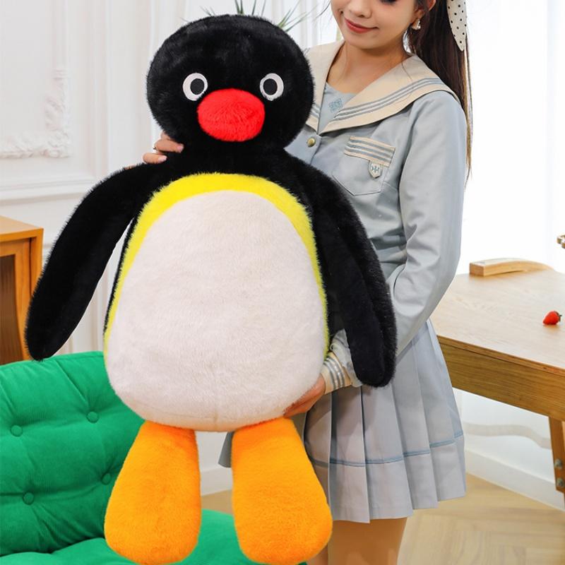 45/60/85cm Pingüino articulado Peluche Pingu Pingüino Kawaii Muñeco de Peluche Animal de Dibujos Animados Lindo Decoración del Hogar Regalo de Cumpleaños para Niño