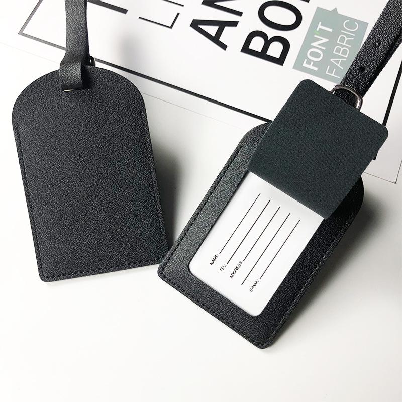 Creative Multi-Color Airplane Boarding Pass Luggage Tag - PU Leather