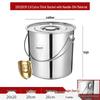 304 Stainless Steel Commercial Soup Pot with Lid - Large Multi-purpose Cookware for Soup, Braised Meat, Water Boiling, and Rice Cooking.
