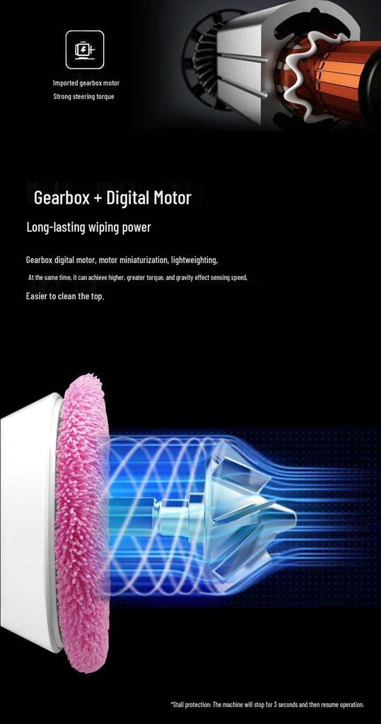 Wireless Electric Window and Glass Cleaning Robot for Home and Car