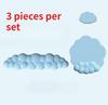 3 Pieces Per Set Cloud Wristband Stress Relief Set Wrist Pad Cute Keyboard Rest for Office Desk