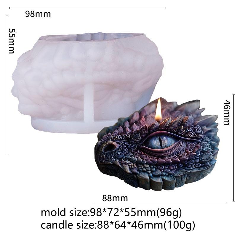 Dragon Head Cylinder Molds Silicone Wave Spiral Candle Mold-Silicone Resin Casting Molds for Candle&Resin&Soap Craft Supplies