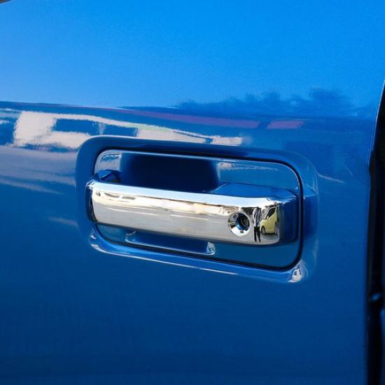 Chrome Exterior Door Handle Cover Trim For Ford F150 2Door 2015- No Smrt KH