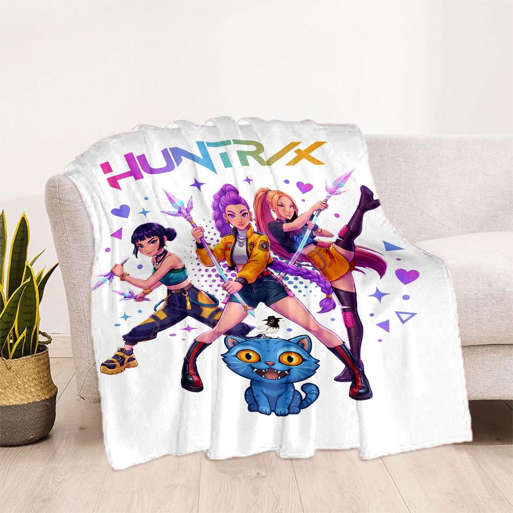 Huntrax: Future Warriors Blanket Durable Comfort Suitable for Livingroom Bed Couch Four Seasons Universal Modern Style