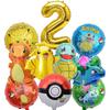 Balloon Monster Set Birthday Party Decoration Aluminum Film Balloon Vibrant Multi-Colored Balloon Pikachu Children'S Party Supplies