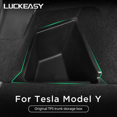 Pro Tesla ModelY -2023 Příslušenství interiéru auta Zadní zavazadlový prostor Boční úložný box Levý a pravý Organizační box Nový model Y