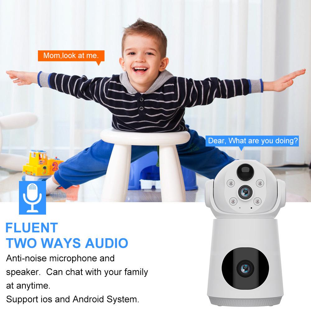 V380 Smart Baby Monitor: 4G Remote HD Camera with Large Capacity Battery for Home.