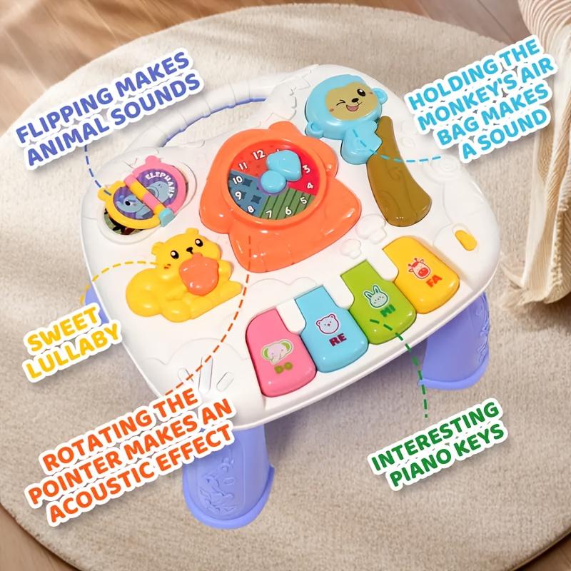 Baby Multifunctional Game Table, Animal Sound Learning Piano Keys, Cognitive Development Toy, Parent Interaction Must-have