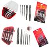 4-Point & 6-Point Triangle Valve Water Pipe Screw Extractor Set (5/6/8 Pcs) for Broken Thread Removal