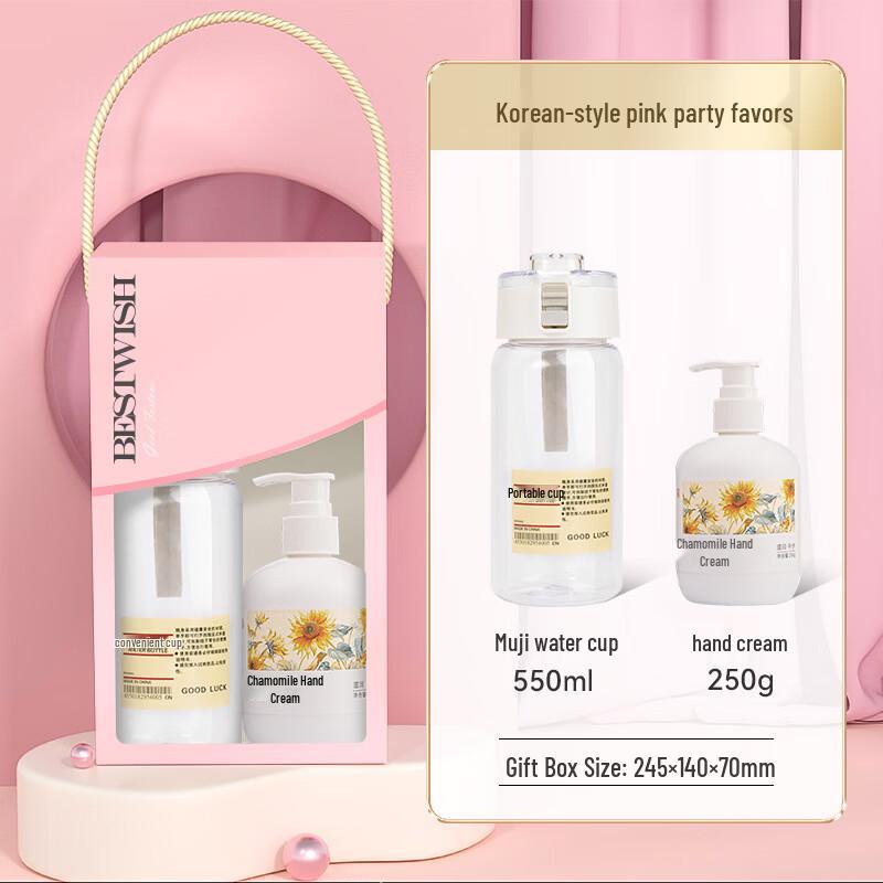 Women s Day Water Bottle & Hand Cream Gift Set
