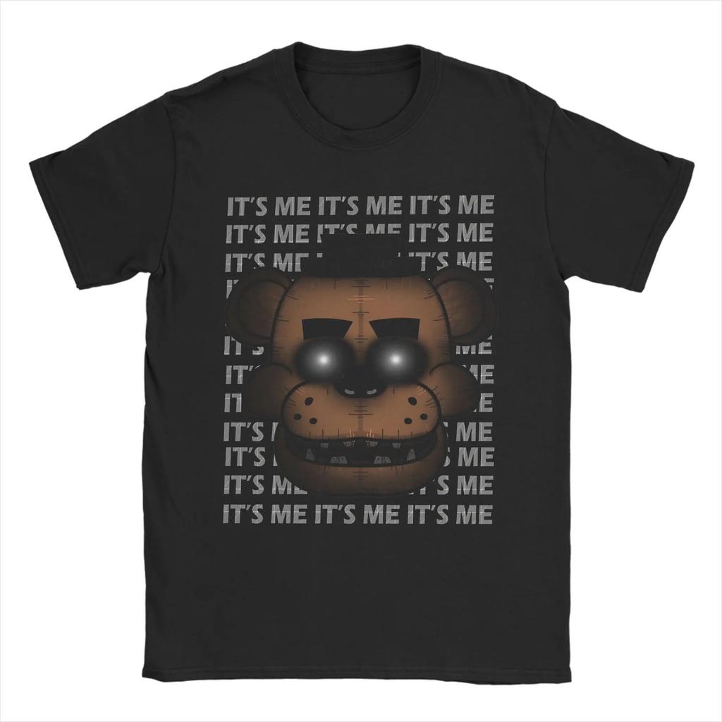 New Horror Game FNAF At Freddys Peripherals Print TShirt Men Women Cotton Crewneck Summer New Tee Oversize Harajuku Fashion Top