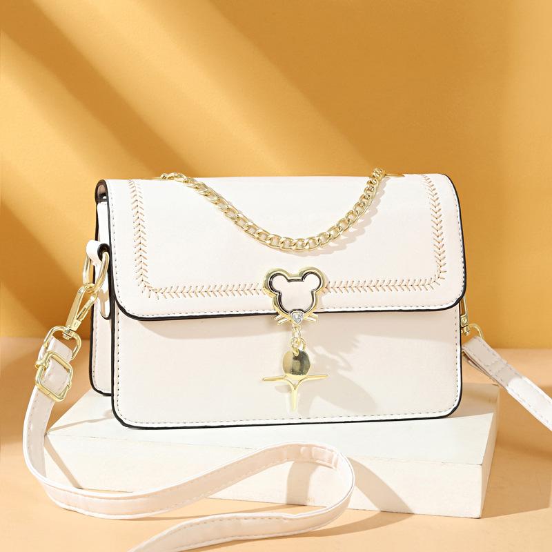 

New Design Macaron Fashion Chain Small Square Bag Patchwork Color Matching Shoulder Bag Top Style Level Women s Bag .